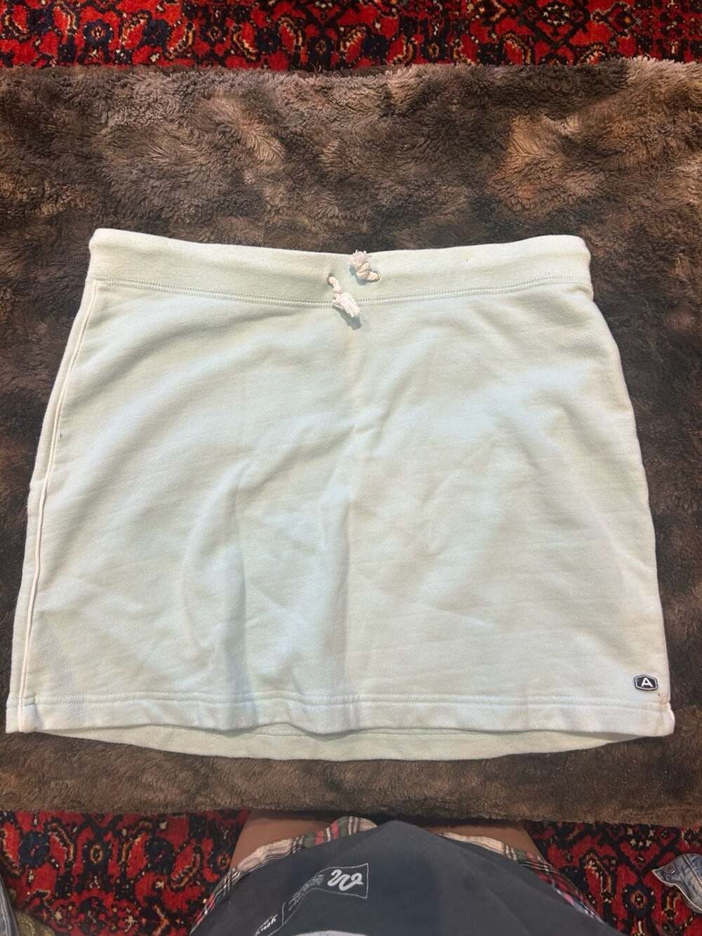 Abercrombie & Fitch Gym Issue Mint Green Mini Sweat Skirt Size XS